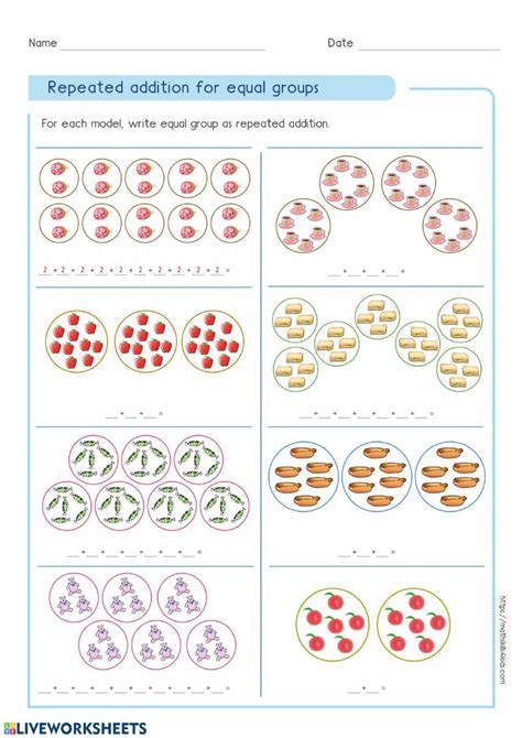 multiplication arrays  repeated addition worksheets math monks
