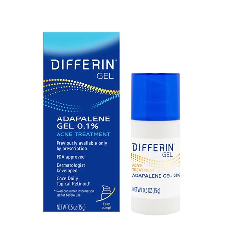 differin  adapalene treatment  pump  oz