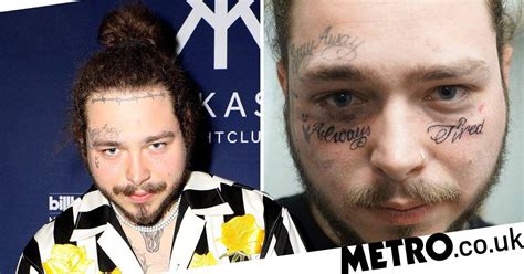 Post Malone Always Tired Tattoo On His Face Is Extremely Relatable