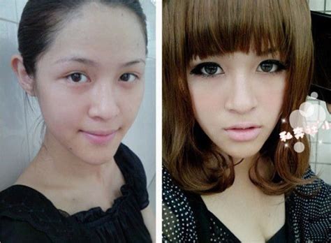 Asian Girls Before And After The Makeup 75 Pics