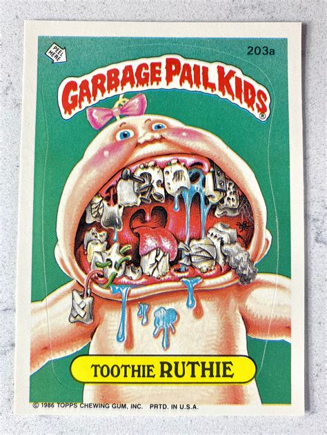 garbage pail kids series  cards   original etsy