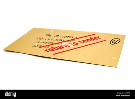 letter  fictional address  return  sender stamp email concept