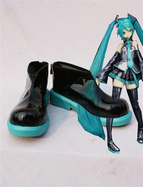 fashion female vocaloid hatsune miku cosplay shoes anime boots in shoes