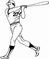 Colorear Beisbol Plantillas sketch template