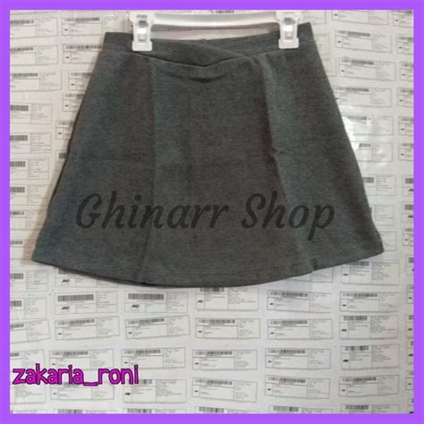 Jual Rok Mini Rok Pendek Buat Luar Celana Senam Ghinarr Shop Hitam Di