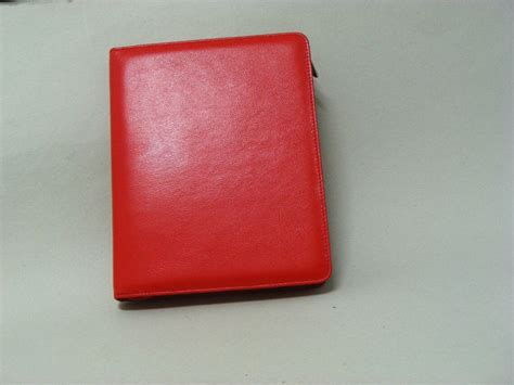 red ipad mini business portfolio case   paper pad holder etsy uk