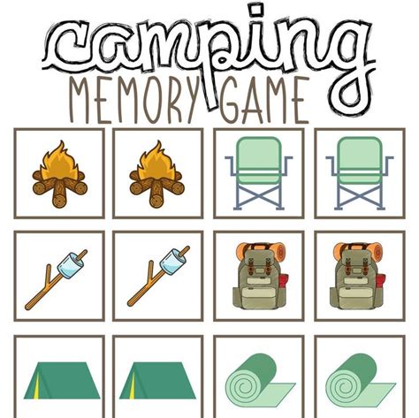 camping theme printables printable templates