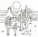 Desierto Dibujo Animales Ceci Lizana Naturaleza Amigas Desert sketch template