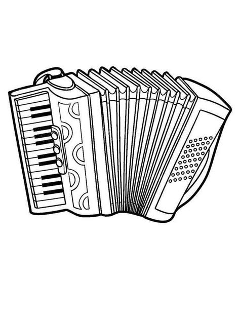 musical instruments coloring pages  printable musical instruments