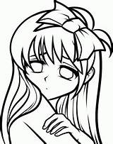 Draw Sad Anime Drawing Visit Drawings Face sketch template