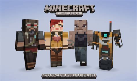 Le Pack De Skin 4 Disponible Pour Minecraft Xbox 360 { Actualité