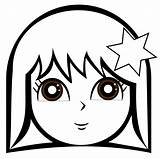 Coloring Eyebrow Clipart Webstockreview Baby Pages Girl sketch template