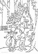 Gretel Hansel Coloring Pages Getcolorings sketch template