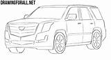 Cadillac Escalade Draw Drawing Cars Drawingforall Stepan Ayvazyan Tutorials Posted sketch template