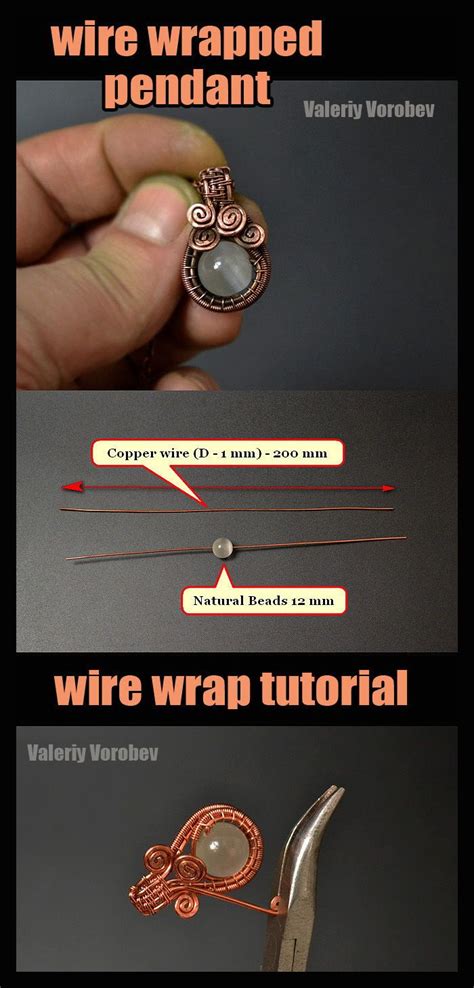 wire wrapped pendant step  step wire work jewelry wire