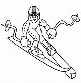 Coloring Pages Downhill Winter Olympics Sheets Olympic Skiing Skier Medal Printactivities Colouring Win Gold Trying sketch template