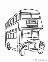 Bus Double Decker Coloring Pages Hellokids Colouring British Printable Color English Getdrawings Getcolorings Transportation Cars Tractor Car Buses Drawing sketch template