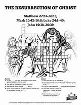 Resurrection Crossword Jesus School Sunday Puzzles Kids Luke Activities Bible Puzzle Activity Mark Search Christ Pages Sharefaith sketch template