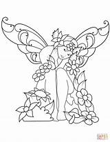 Fairy Coloring Pages Sad Printable Fairies Print Sheets Drawing Book Kids sketch template
