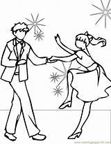 Tanzen Tanz Ausmalbild Seite sketch template