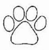 Coloring Paw Dog Prints Pages Clipart Clipartbest sketch template