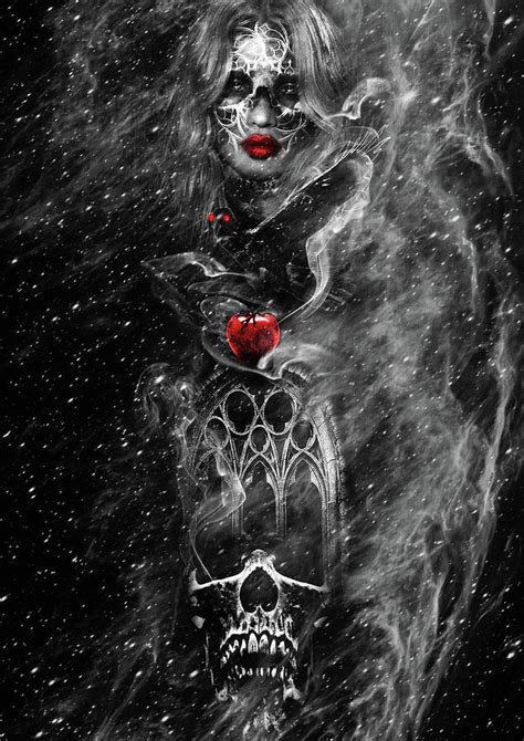 deadly snow white mixed media  mad zilly fine art america