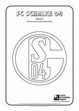 Schalke Coloring Pages Fc Logo Soccer Logos Cool Clubs Color Club Everton Football Colouring sketch template