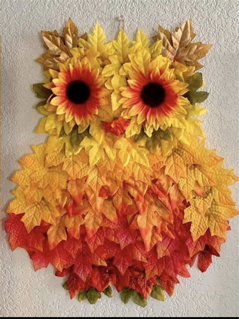 owl  wit store leaves dollar tree crafts fall