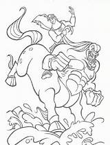 Coloring Hercules Pages Disney Popular sketch template