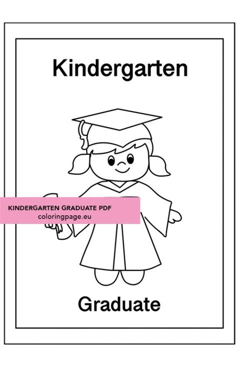 happy girl graduate  coloring page