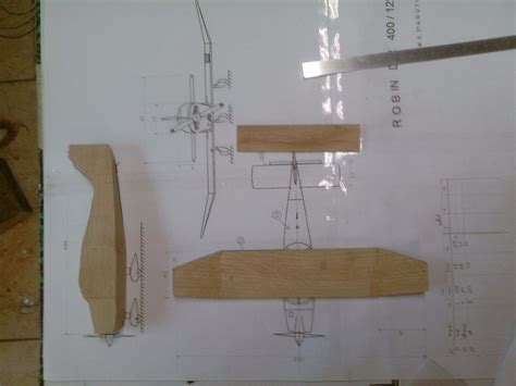 fabrication avion bois robin dr  mustermania