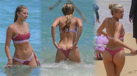 Josie Canseco Sexy Thong Bikini Candids On The Beach In