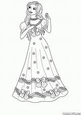 Princesse Varvara Coloriage sketch template