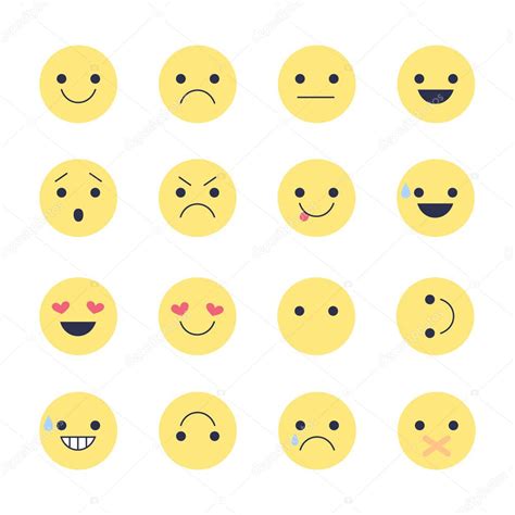 set emoji icons  applications  chat emoticons