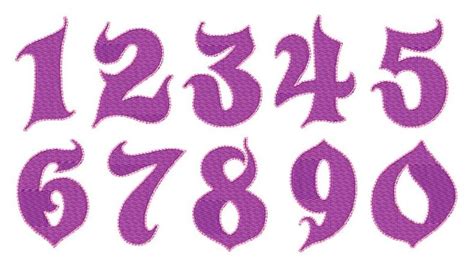 fancy numbers font images pictures becuo