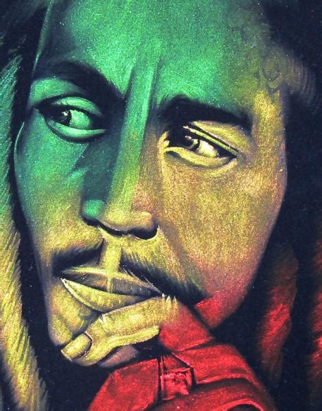 Bob Marley Legend Album Art Reggae Colors Original Oil