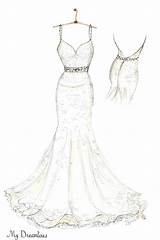 Dress Wedding Dresses Sketches Drawing Sketch Drawings Draw Pages Coloring Fashion Dreamlines Created Painting Choose Board Kids sketch template