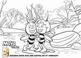 Maya Bee Pages Colouring Mask Printable Sheet sketch template