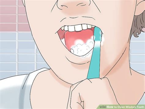 simple ways  clean wisdom teeth wikihow health