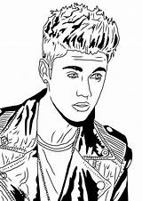 Justin Bieber Coloring Pages Mistletoe Clipart Under Netart Beiber Print Printable Biber Color Drawings Sheets Sketch Drawing Clipground sketch template
