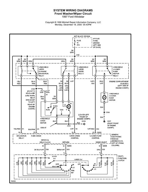 diagram  ford windstar wiring diagrams mydiagramonline