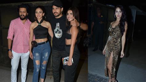 Marjaavan Wrap Up Bash Nora Fatehi Steals Attention At Sidharth