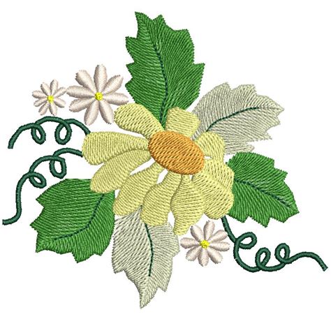 flower design embroidery part