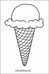 Ice Cream Cone Template Printable Templates Drawing Au Children Cones Gif Young Suitable Party Kids Scoop Sundaes Icecream Google Eating sketch template