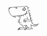 Coloring Rex Trex Pages Tyrannosaurus Library Clipart Line Popular sketch template