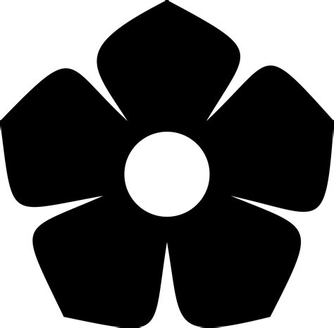 silhouette flower clipart