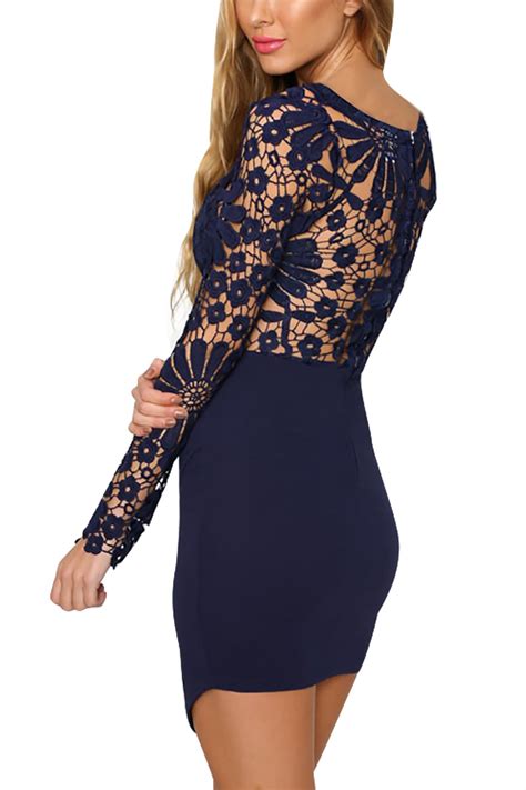 yoins summer dresses for women sexy bodycon crochet lace wrap front