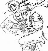 Aang Katara Wecoloringpage sketch template