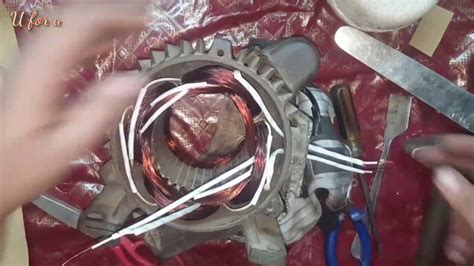 connection page single phase  rpm electric motor rewinding tutorial urduhindi youtube