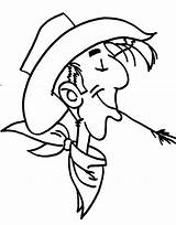 Lucky Luke Coloring Cartoons Drawing Printable Pages Popular sketch template
